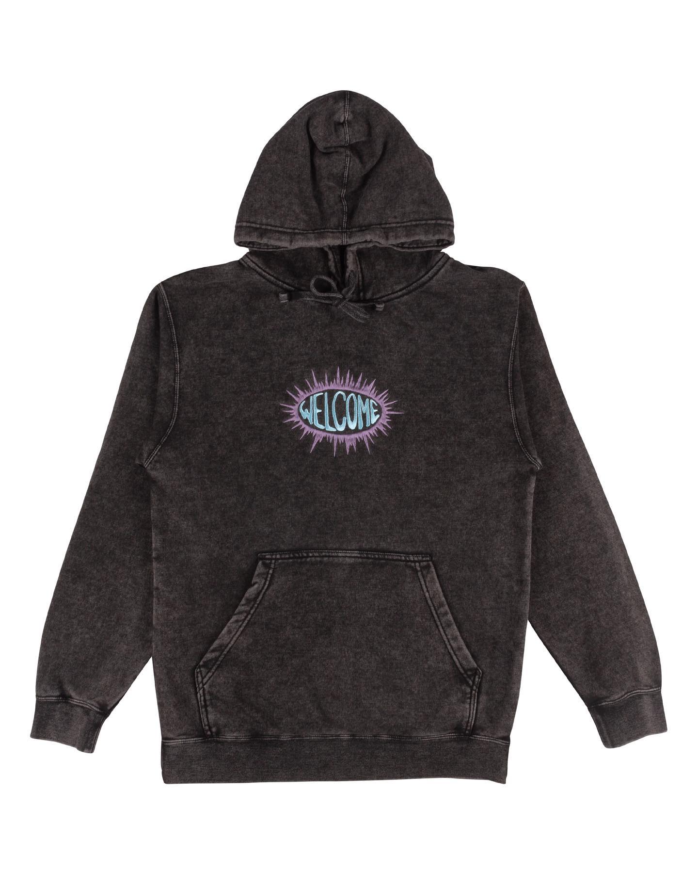 Welcome - Burst Hoodie - Mineral Black 