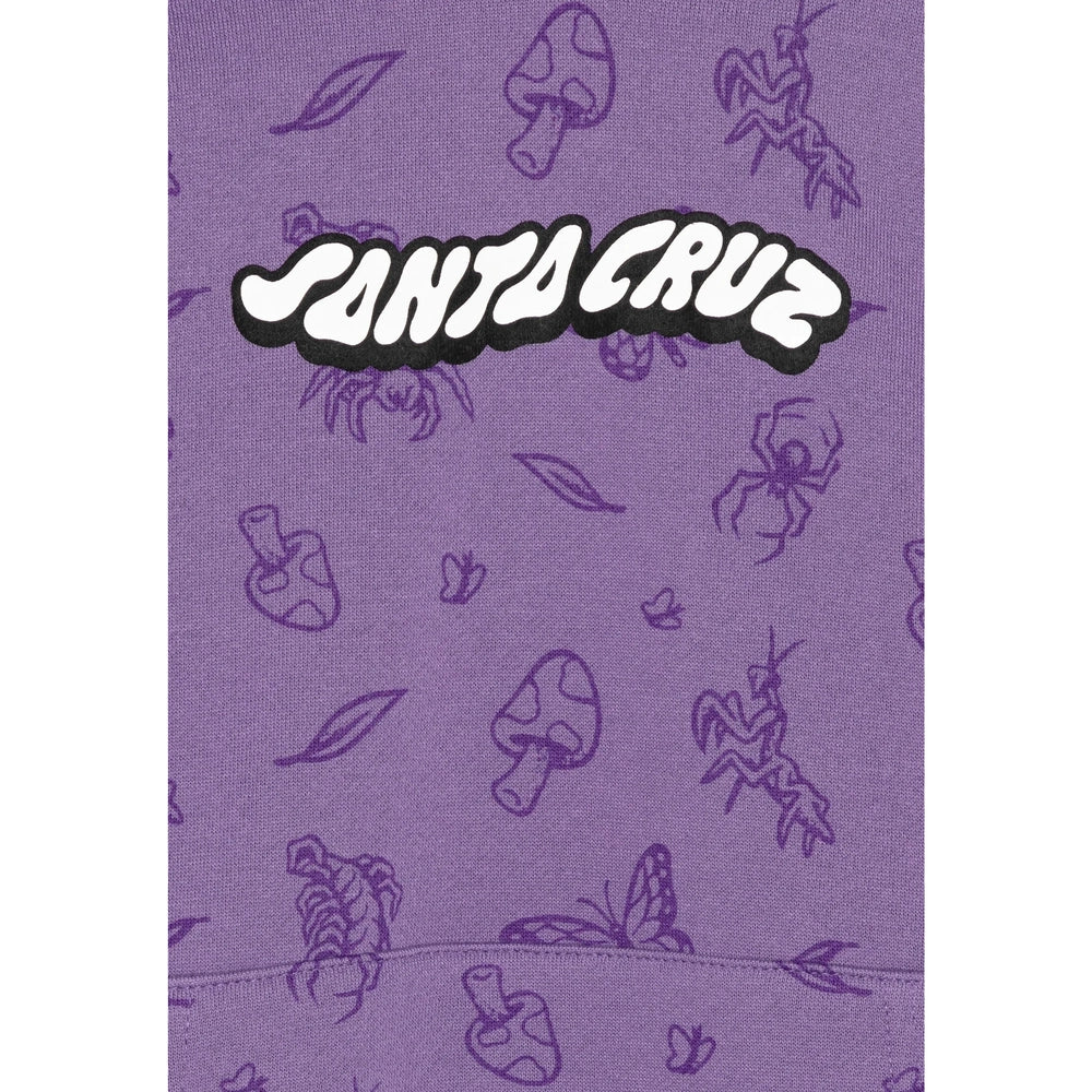 Santa Cruz YOUTH WINKOWSKI COMIC BUGS HOOD UNISEX - Sweat à capuche - méta mauve