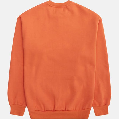 Butter Goods Rounded Logo Crewneck Sweatshirt - Washed Orange