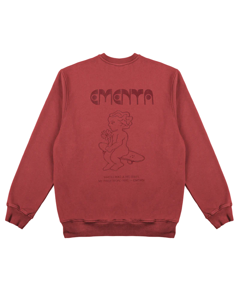 Ementa First Word Knit Crewneck Burgundy