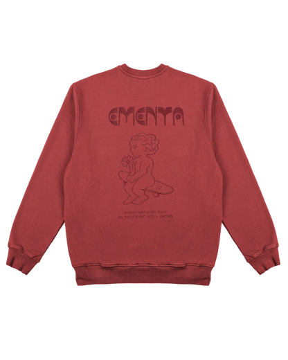 Ementa First Word Knit Crewneck Burgundy