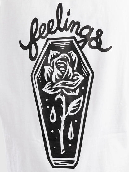 And Feelings Coffin Tshirt White