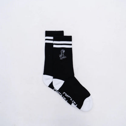 Ementa Ikon Socks Black/White FRONT BACK