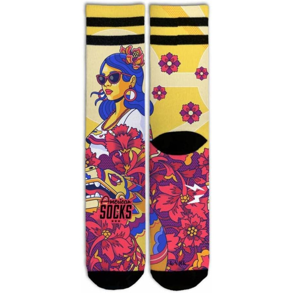 American Socks Valentina L/XL - Mid High front back