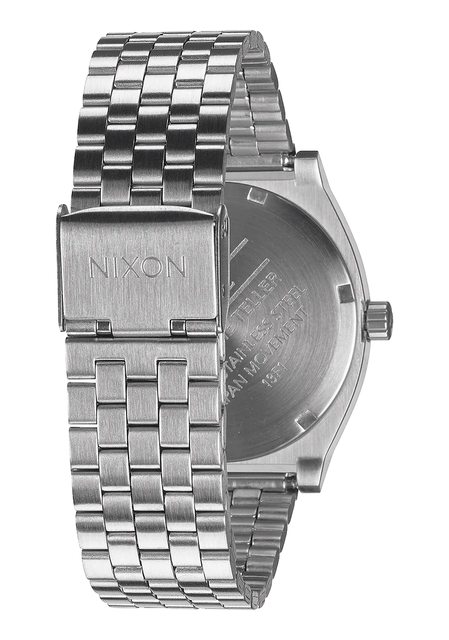 Nixon Watch Time Tealer Silver Black