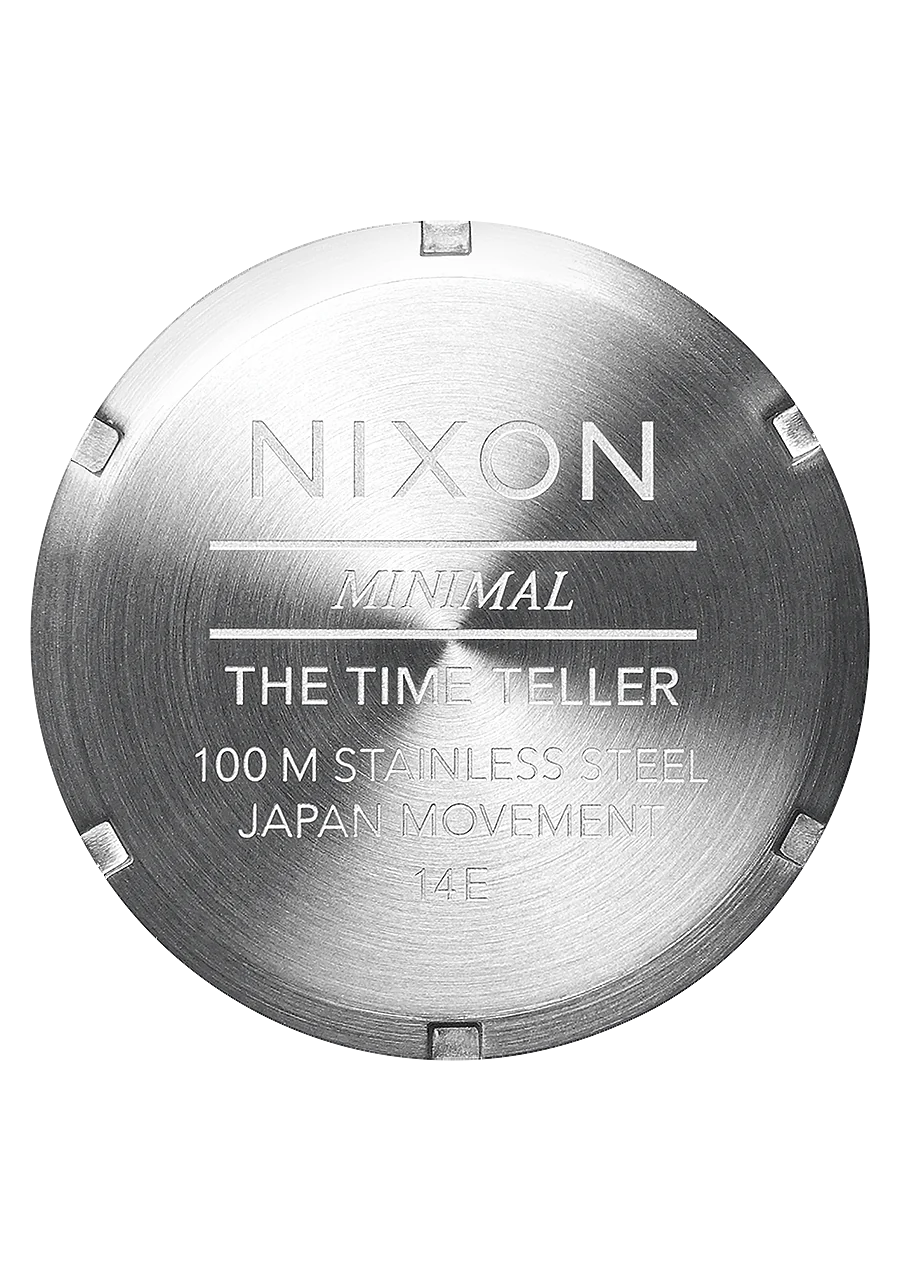 Nixon Watch Time Tealer Silver Black