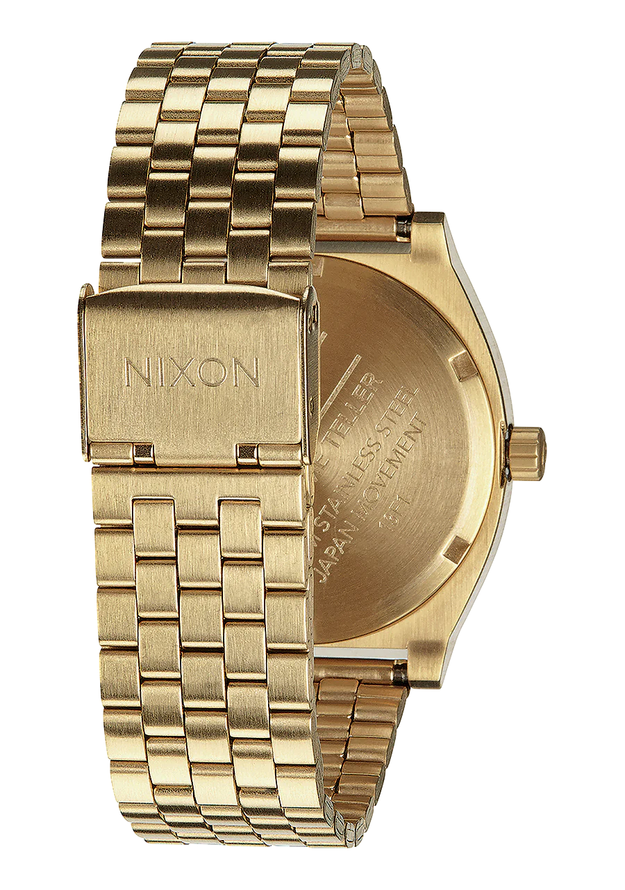 Nixon Watch Time Teller gold green sunray