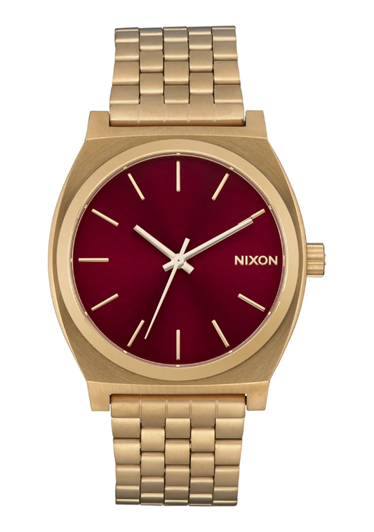 Nixon Watch Time Teller gold oxblood sunray