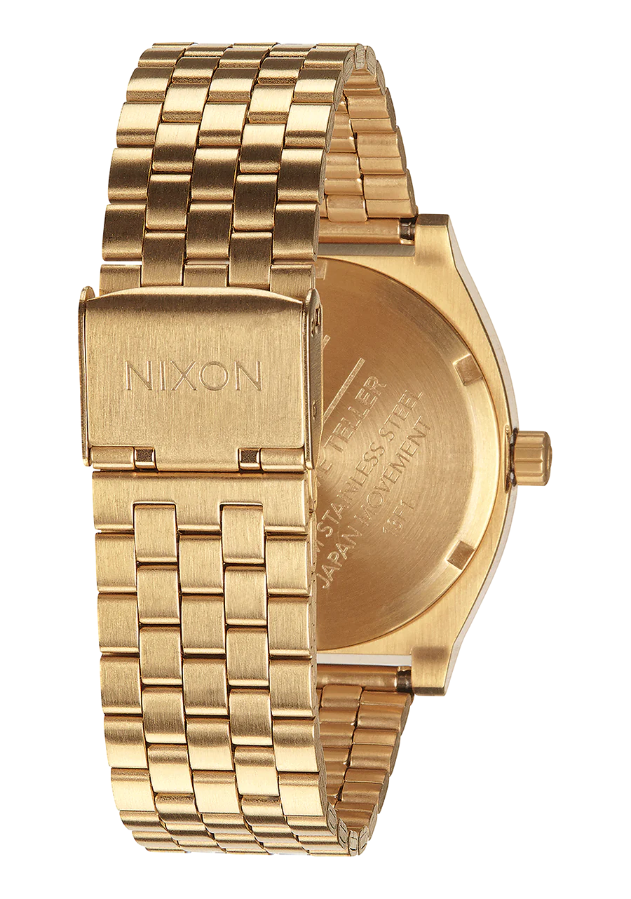 Nixon Watch Time Teller gold oxblood sunray