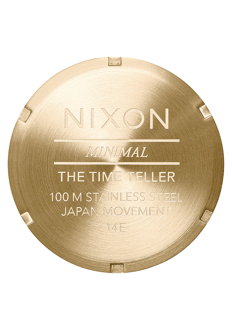 Nixon Watch Time Teller gold oxblood sunray