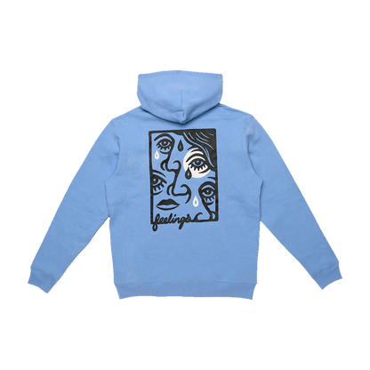 AndFeelings Pablo Hoodie Iris Blue front back