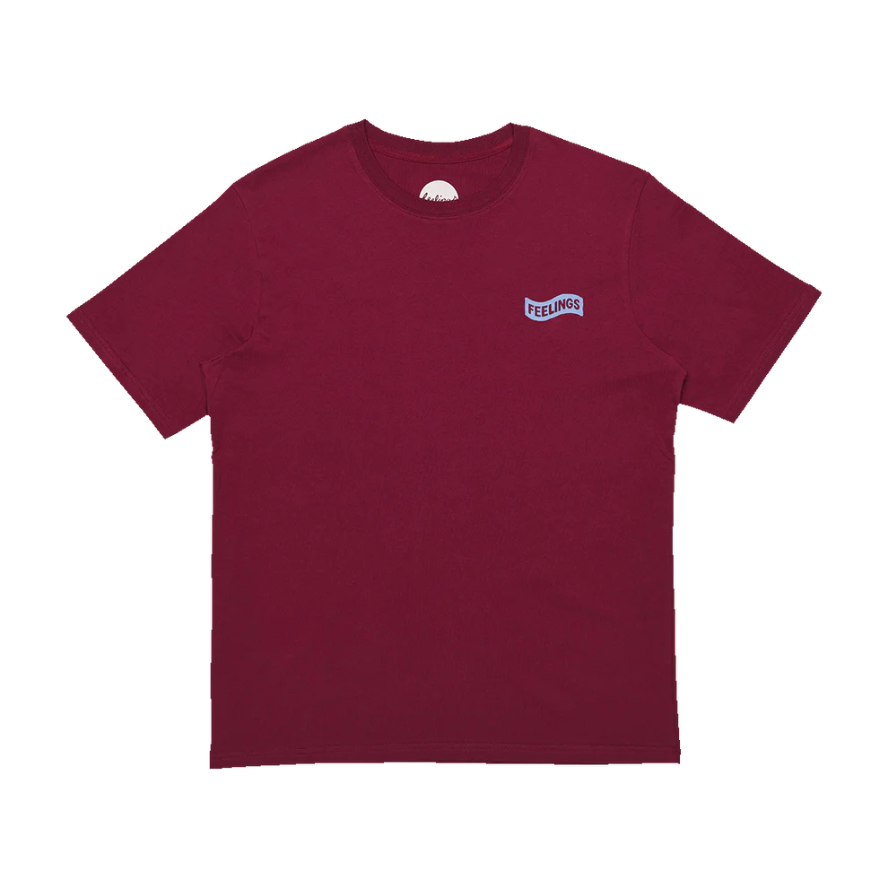 And Feelings Eyes TShirt Burgundy