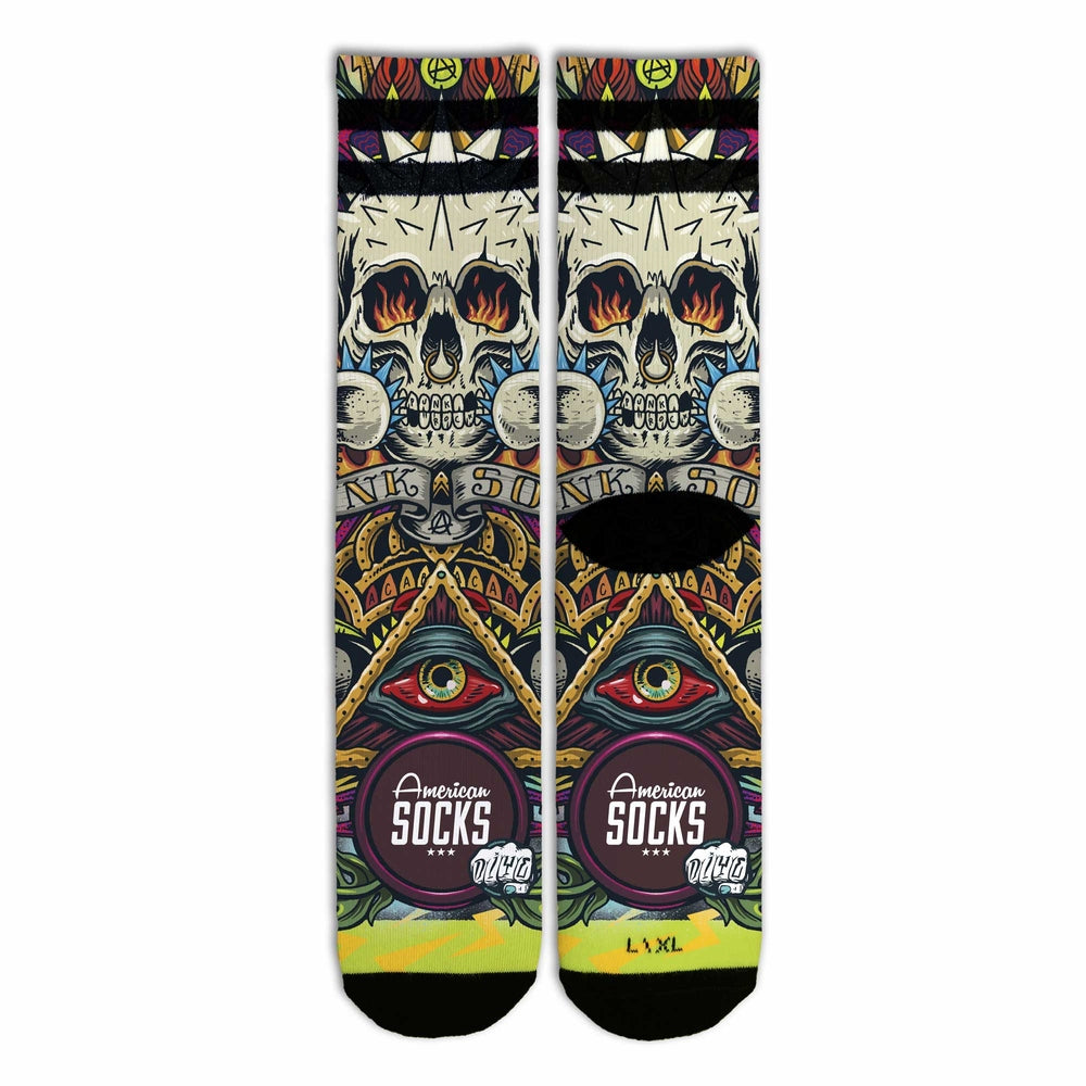 American socks Moshpit – Mid High front back