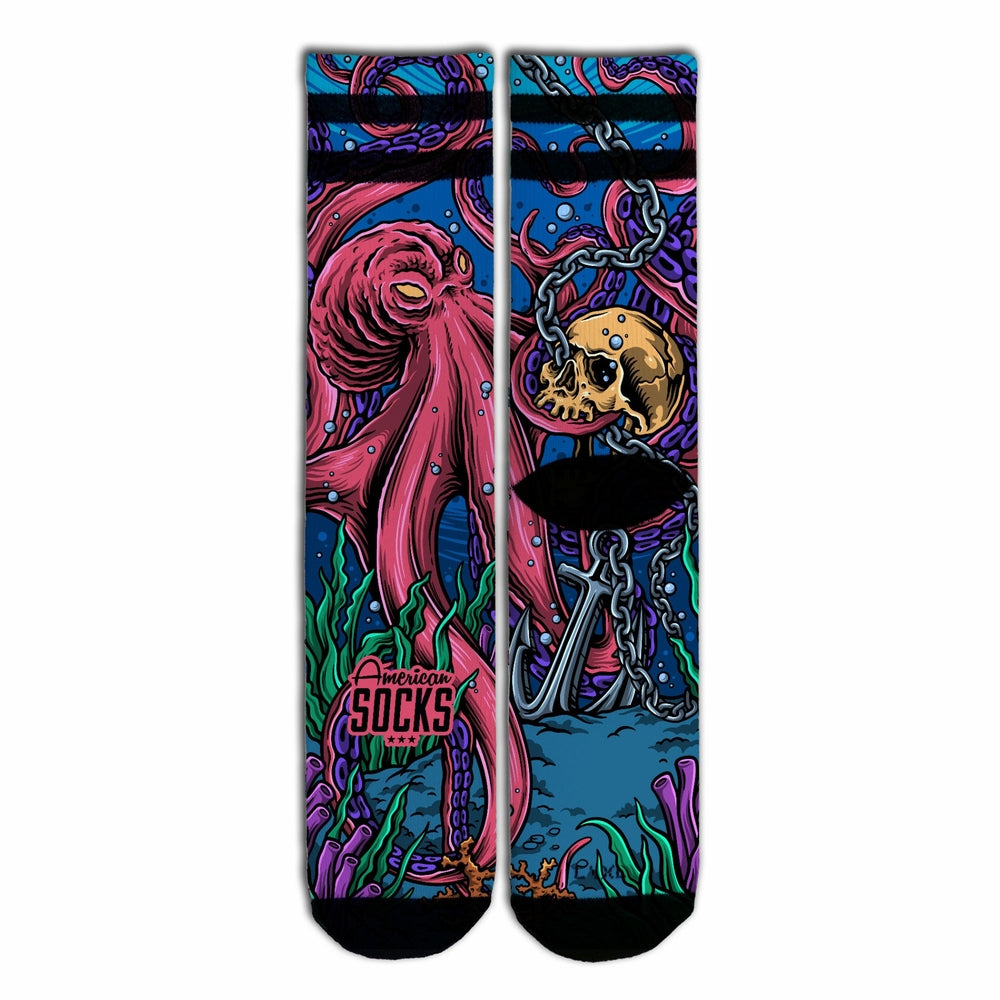 American socks Octopus – Mid High front back