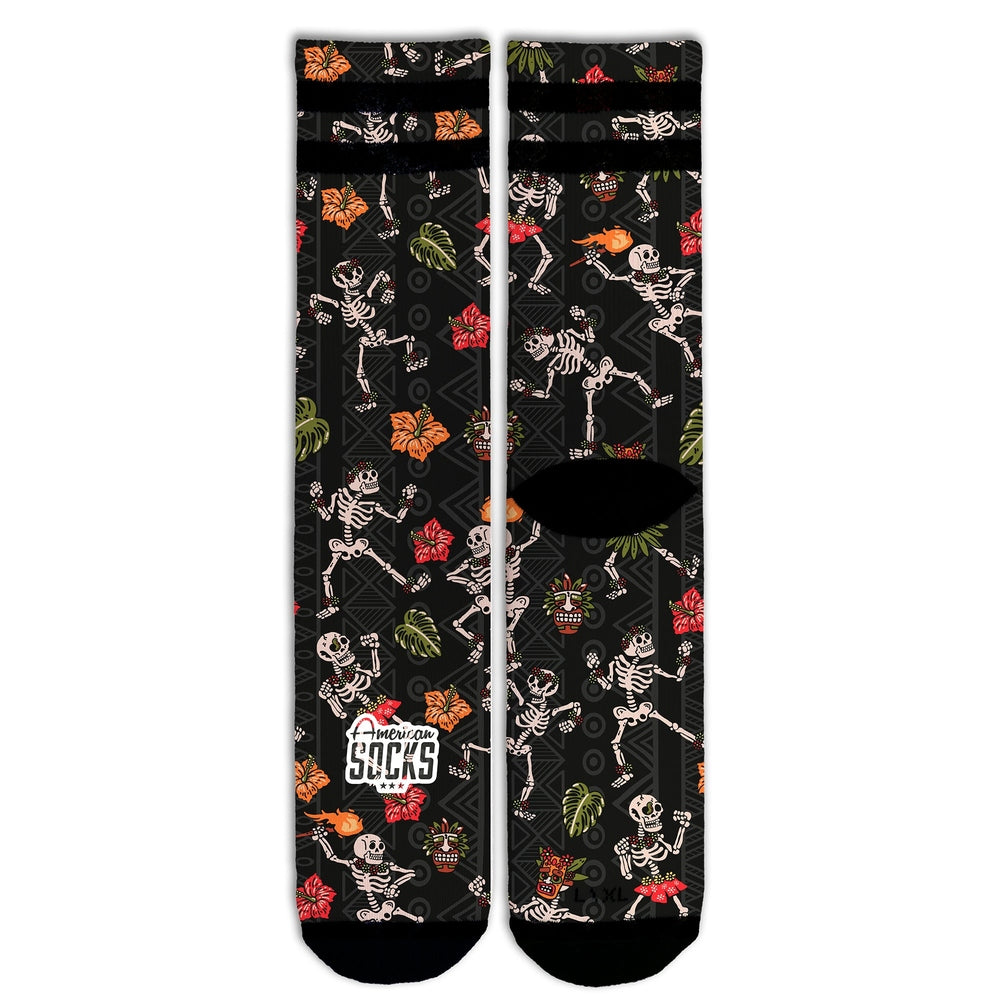 American socks Dancing Skeletons – Mid High