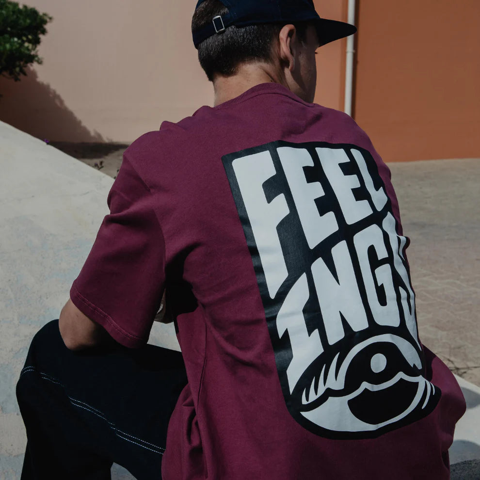 T-shirt Logo And Feelings Bordeaux