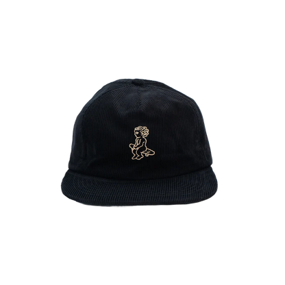 Ikon Flat 5 Panel Corduroy Cap front back