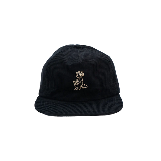 Ikon Flat 5 Panel Corduroy Cap front back