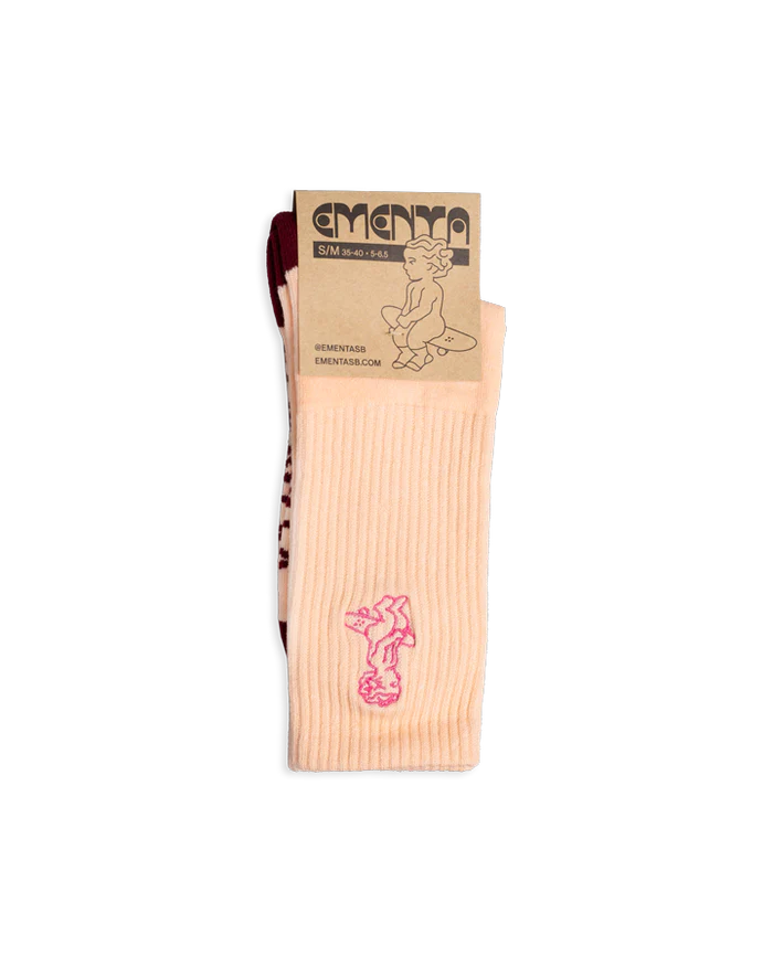 Chaussettes Ementa Baby Beige/Bordeaux