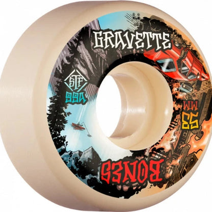 BONES WHEELS  STF 53MM V2 GRAVETTE HEAVEN HELL 99A