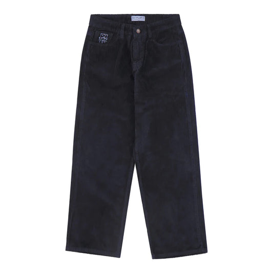 KEEP IT CLEAN - LOOSE PANT CORDUROY - NAVY FRONT BACK