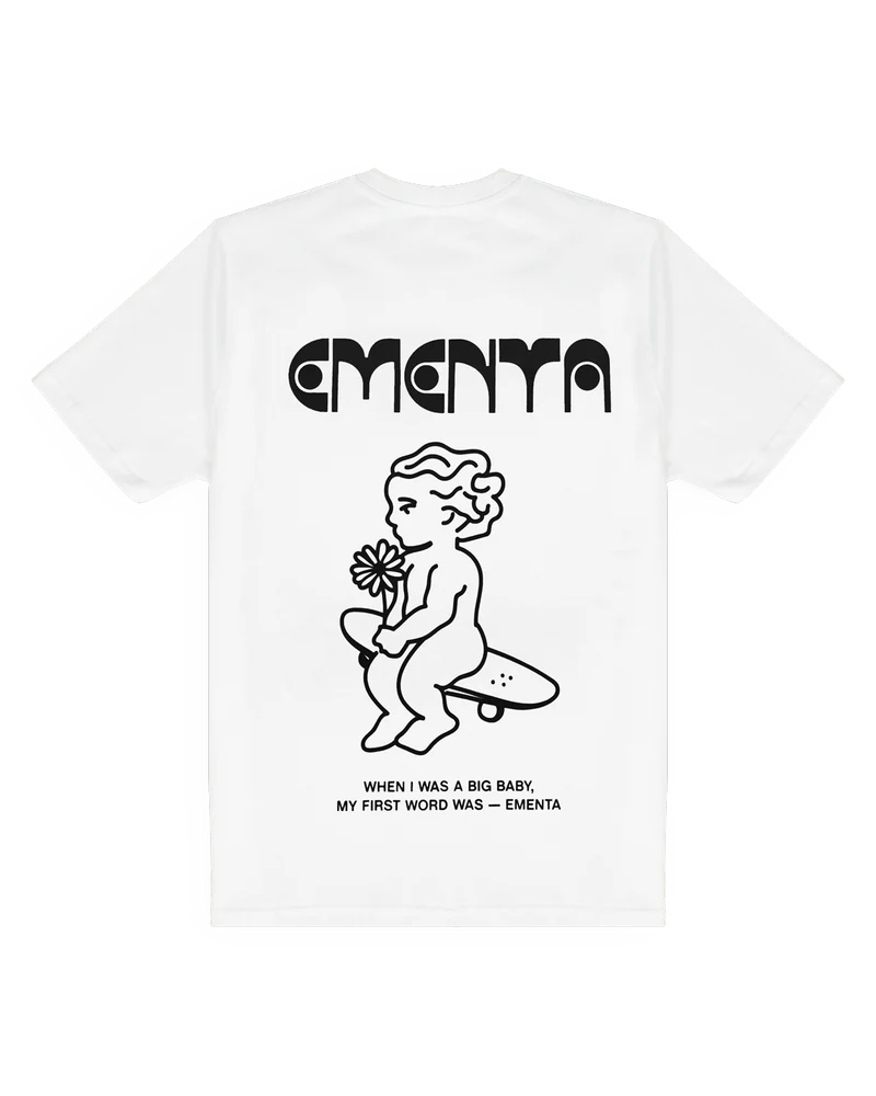 Ementa First Word T-Shirt white