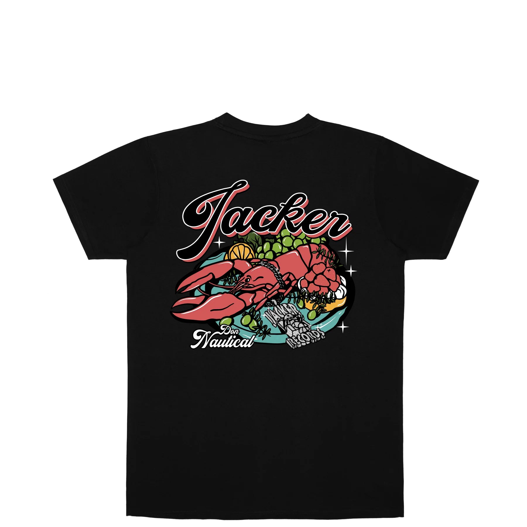 JACKER LOBSTER SERVICE T-SHIRT - BLACK