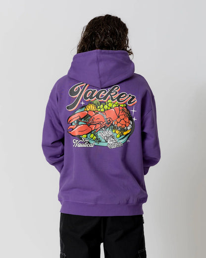 JACKER LOBSTER SERVICE HOODIE - PURPLE