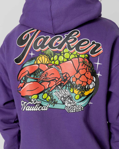 JACKER LOBSTER SERVICE HOODIE - PURPLE