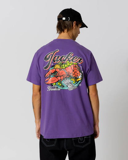 T-SHIRT JACKER LOBSTER SERVICE - VIOLET