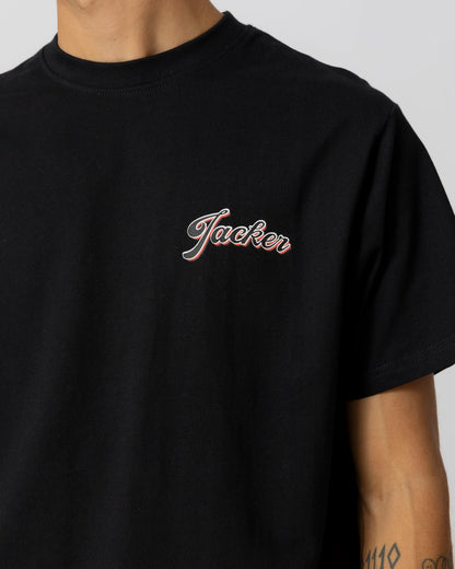 JACKER LOBSTER SERVICE T-SHIRT - BLACK