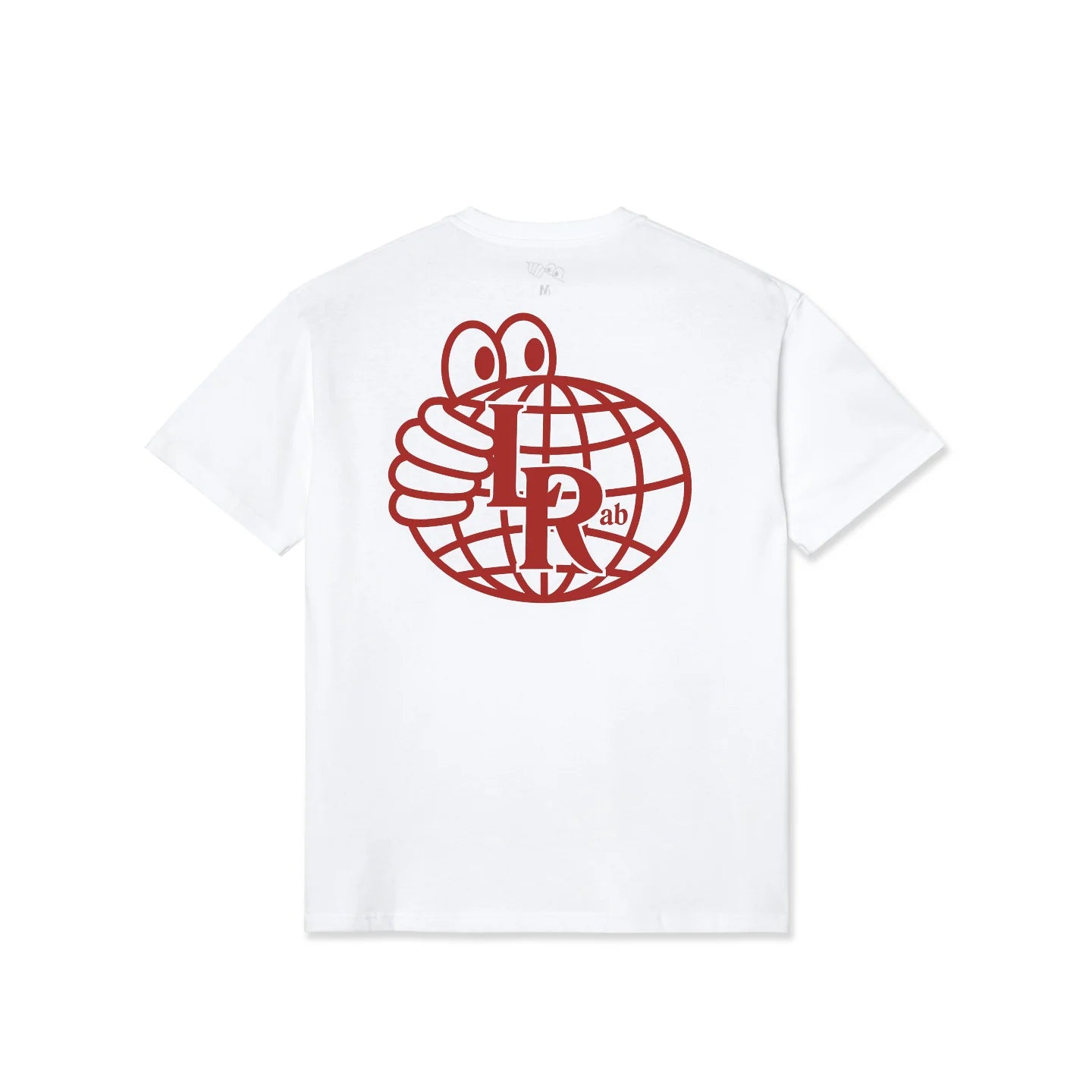 Last Resort Atlas Monogram SS Tee (White/Old Red) front back