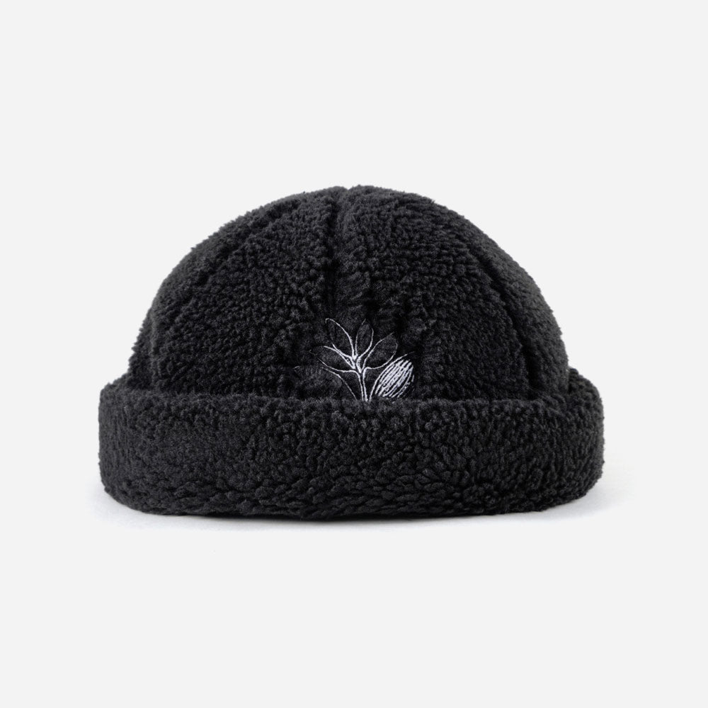 Magenta  SHERPA HAT - BLACK front back