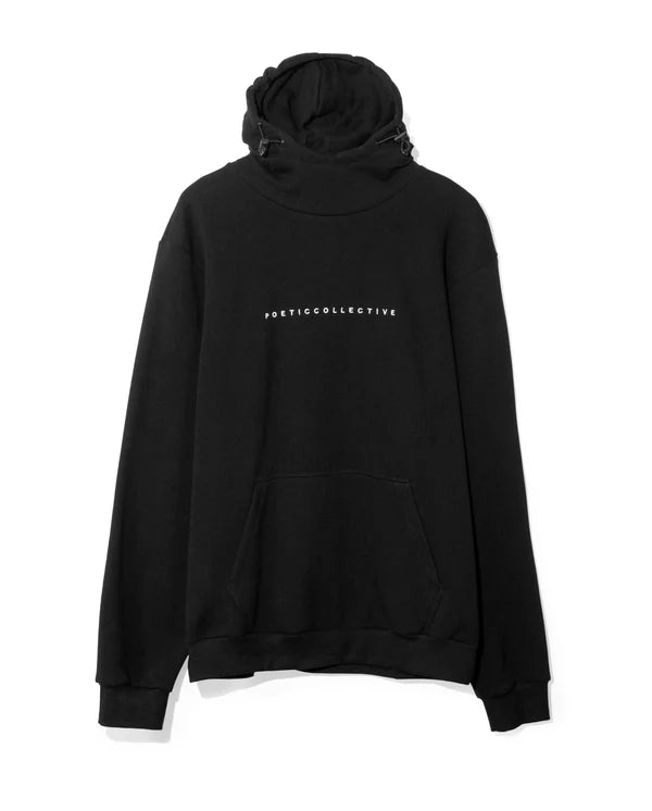 Poetic Ninja hoodie - black front back