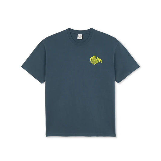 Polar Graph Gray Blue T-shirt front back