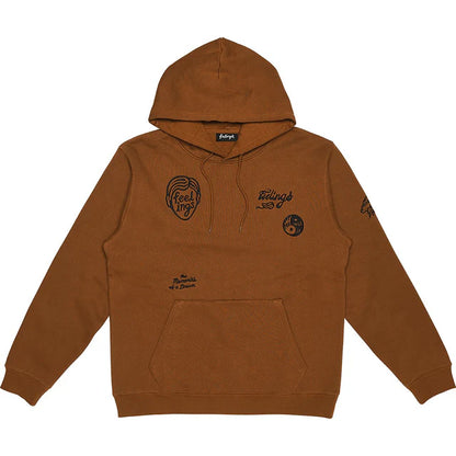 AndFeelings Banks caramel brown hoodie front back