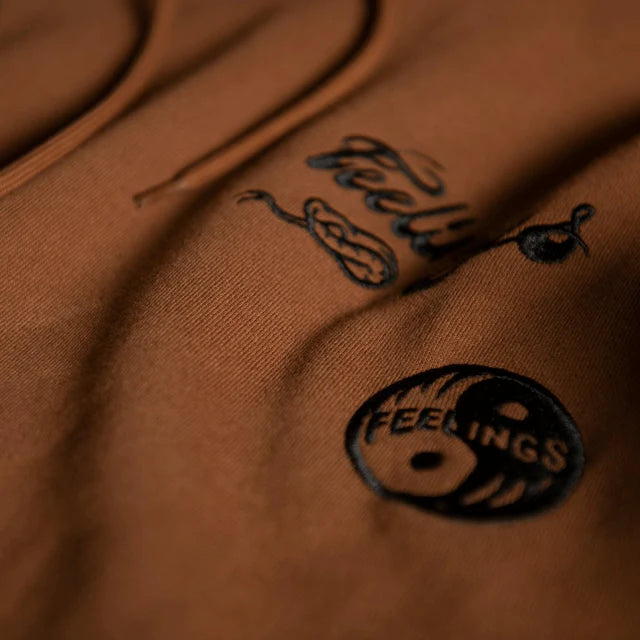 And Feelings Banks caramel brown hoodie