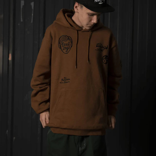 And Feelings Banks caramel brown hoodie