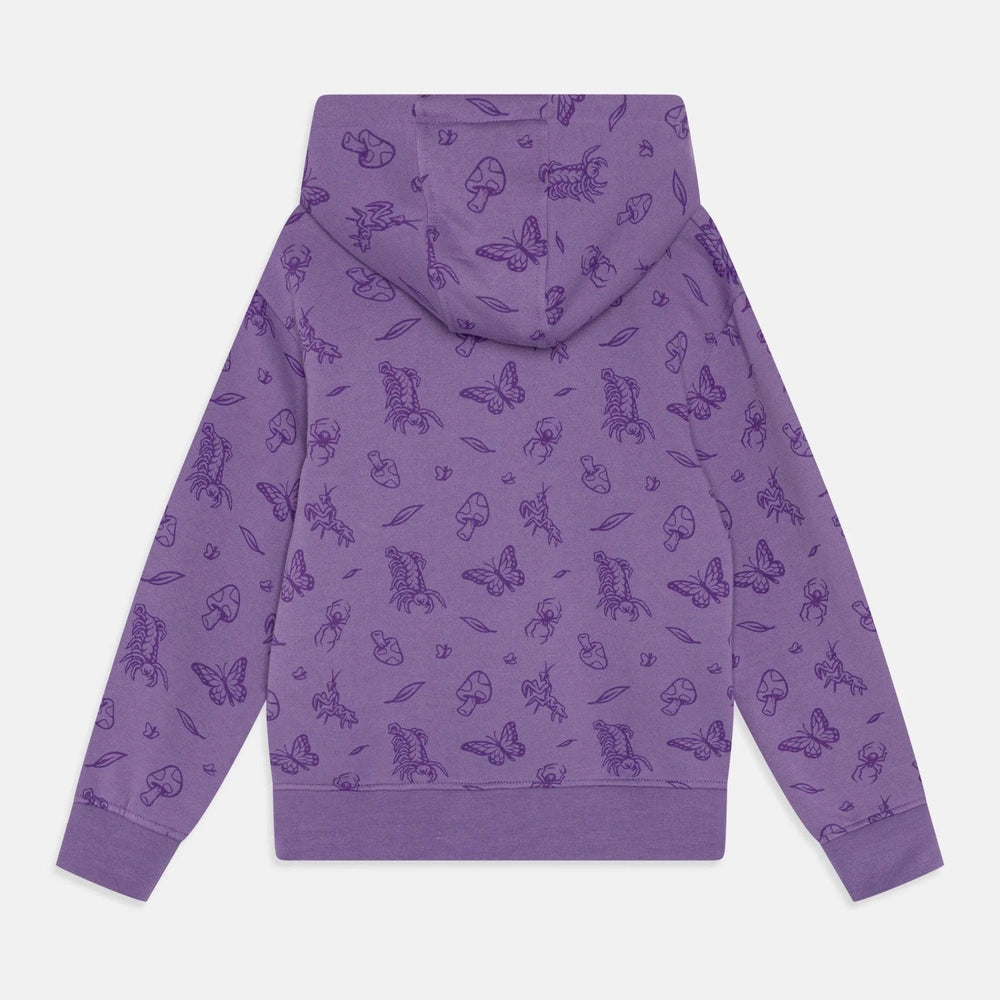 Santa Cruz YOUTH WINKOWSKI COMIC BUGS HOOD UNISEX - Sweat à capuche - méta mauve