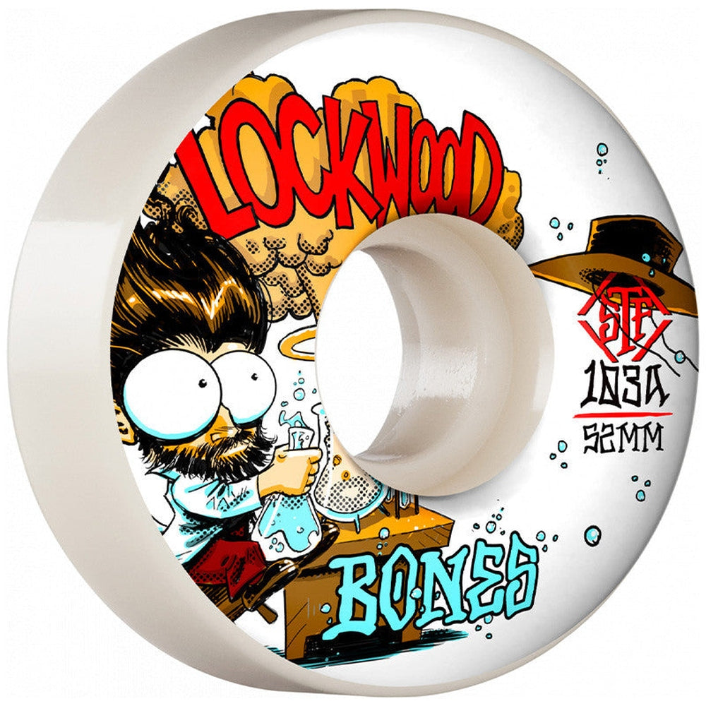 BONES WHEELS (SET OF 4) STF 52MM V3 LOCKWOOD XPRIMENTAL 103A