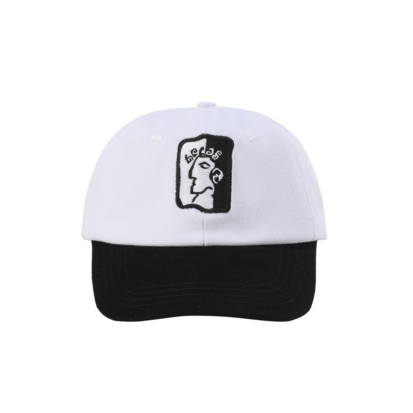 DIEU GREC CAP WHITE/BLACK front back