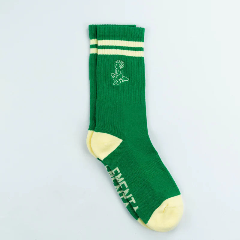 Ementa Ikon Socks Green/Offwhite front back