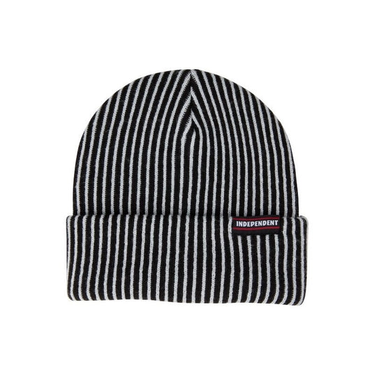 ITC Streak Label Independent Beanie Grey Black