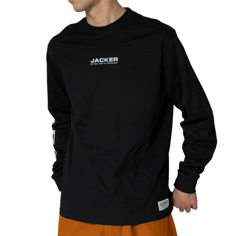 JACKER Passio Garo Black long sleeves Tee-shirt