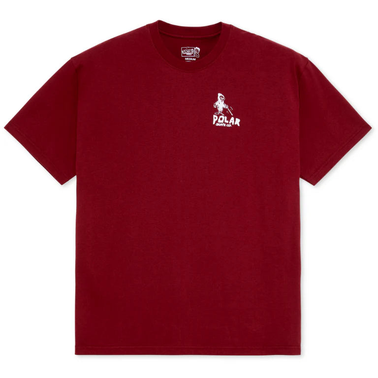 Polar T-shirt Reaper Wine front back