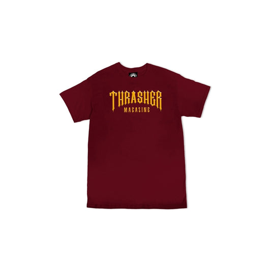 Thrasher T-Shirt  Low Low Logo Ss Maroon S